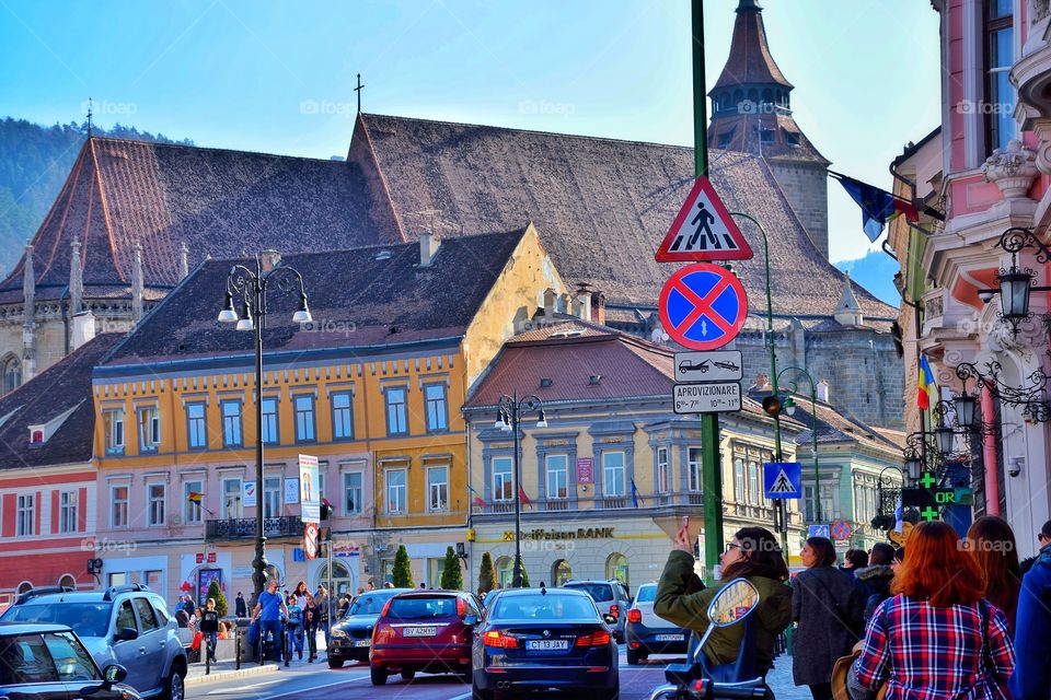 medieval town , Brasov -Romania