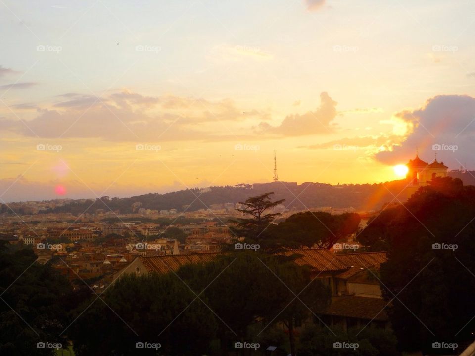 Sunset over Rome!