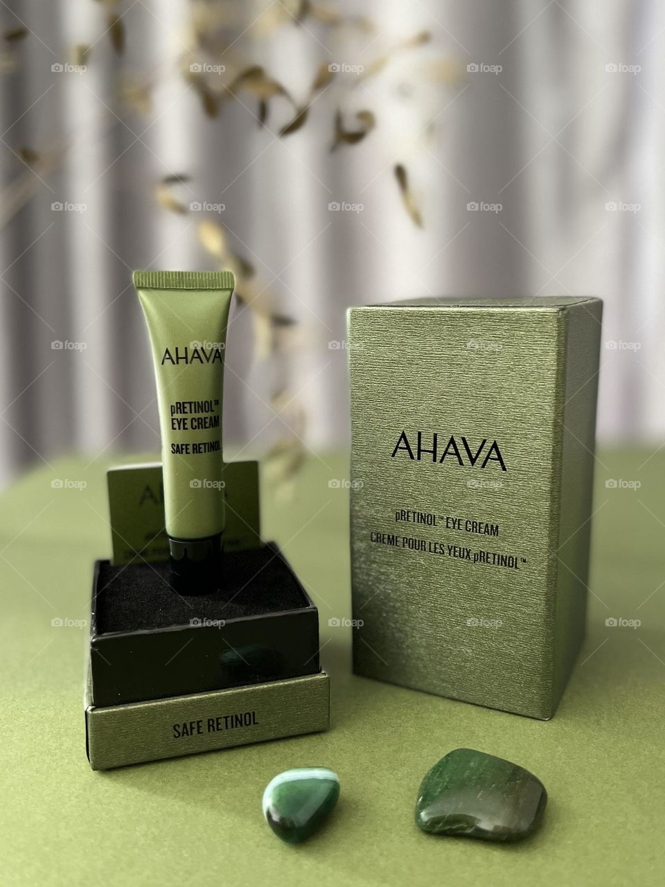 AHAVA retinol eye cream. 