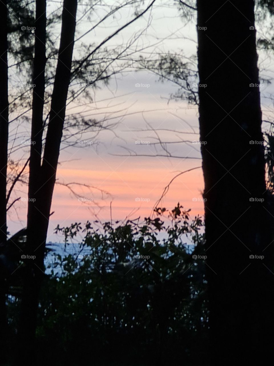 The world's best painter: nature. Sunset over Phuket.