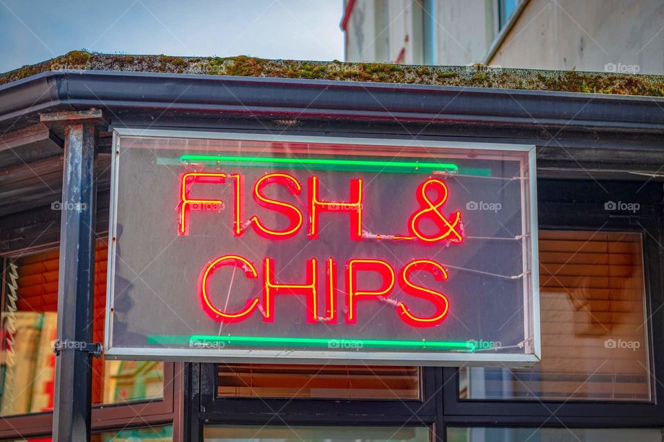 Fish and Chips sign