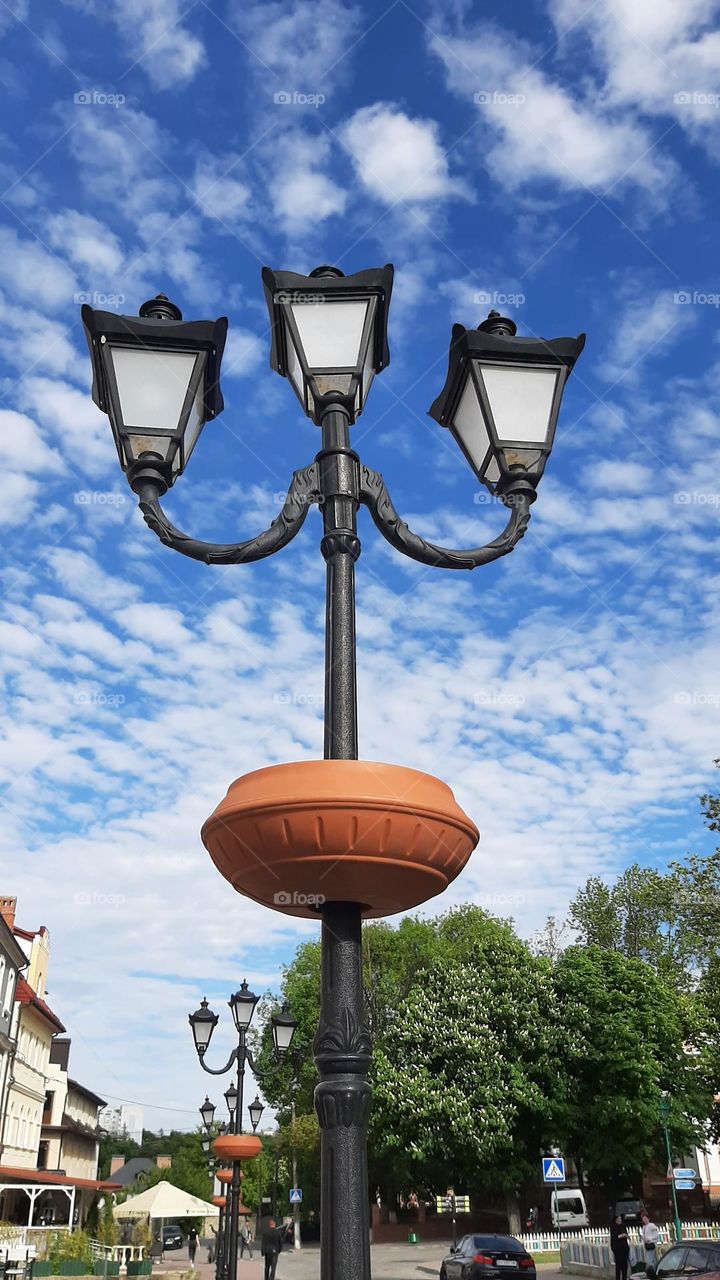 street lamp and sky