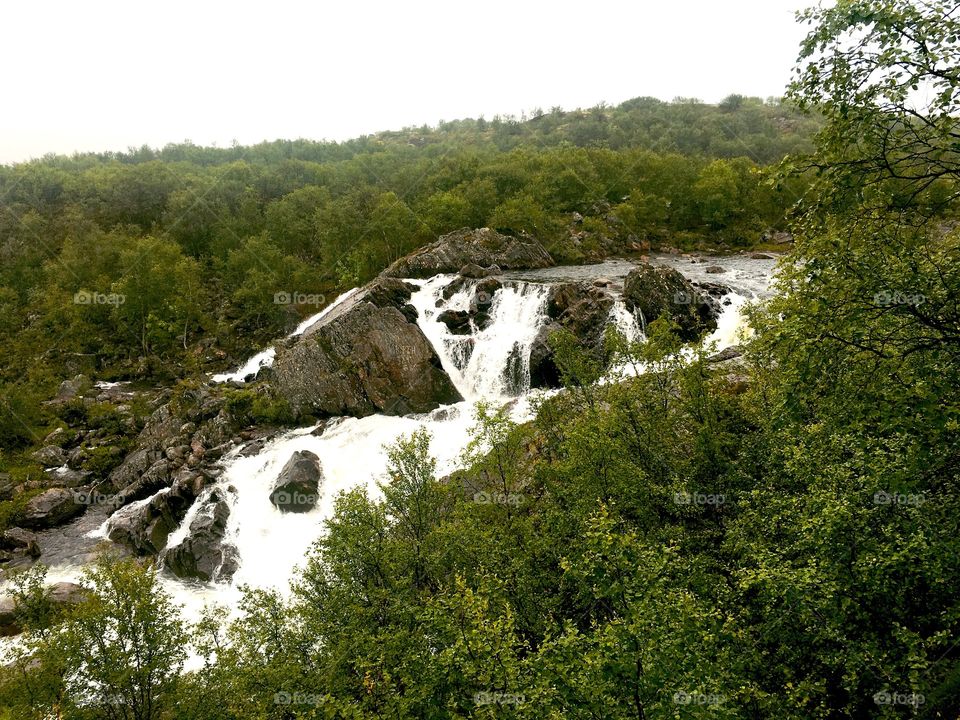 River landscapes in Russian tundra 