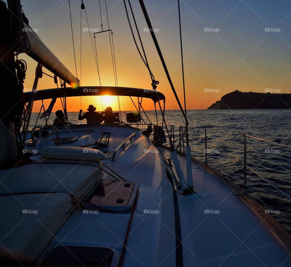 Santorini sunset cruise