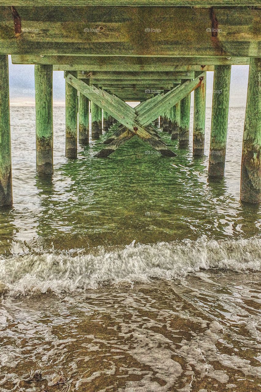 Pier in sea