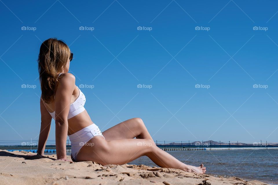 woman in sunny day outdoors