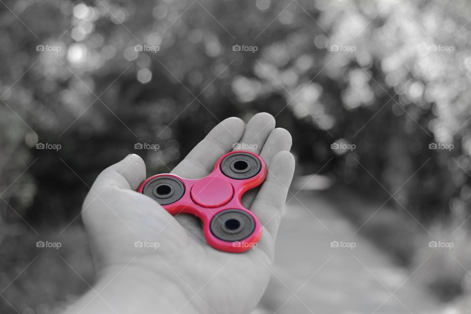 Fidget Spinner selective color 