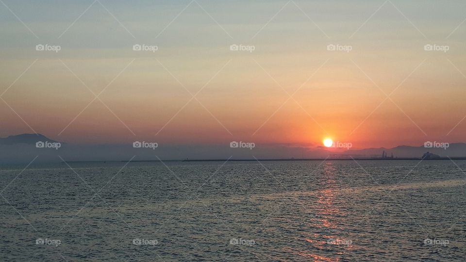 Sunset in Cagliari, Italy