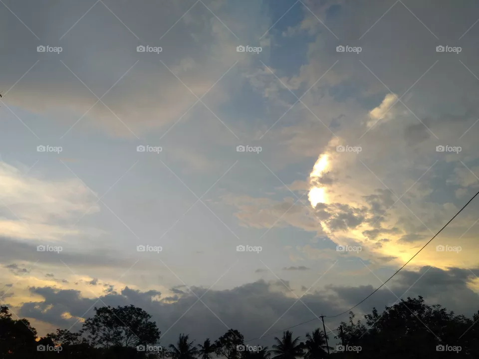 sunset sky