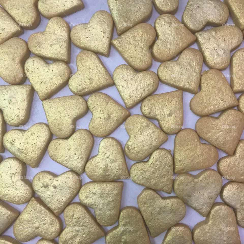 Shortbreads made with real gold