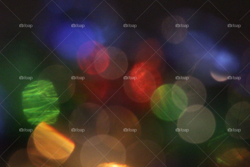 Vibrant, Multicolored Dots of Light Background