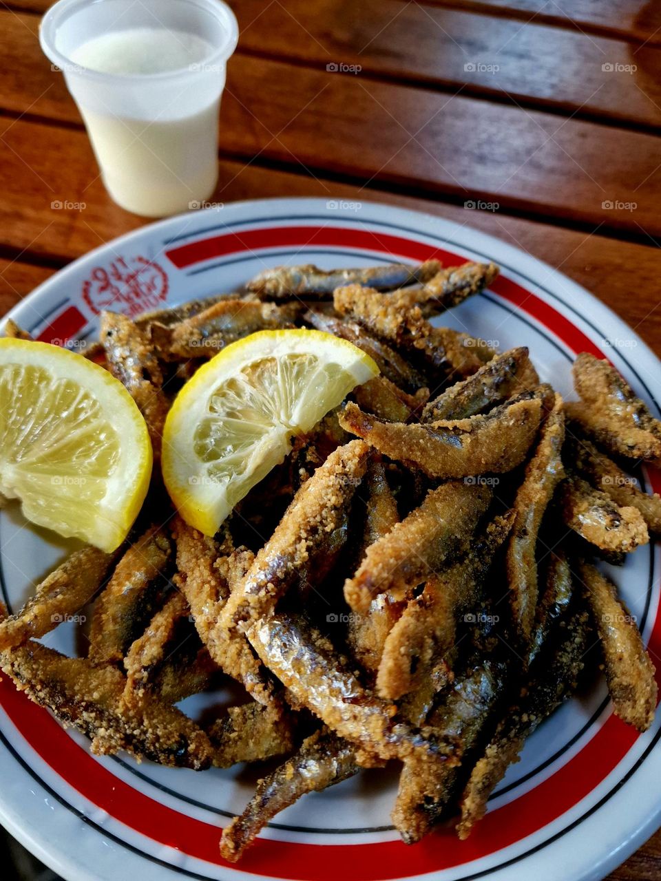 anchovies with lemon and mint