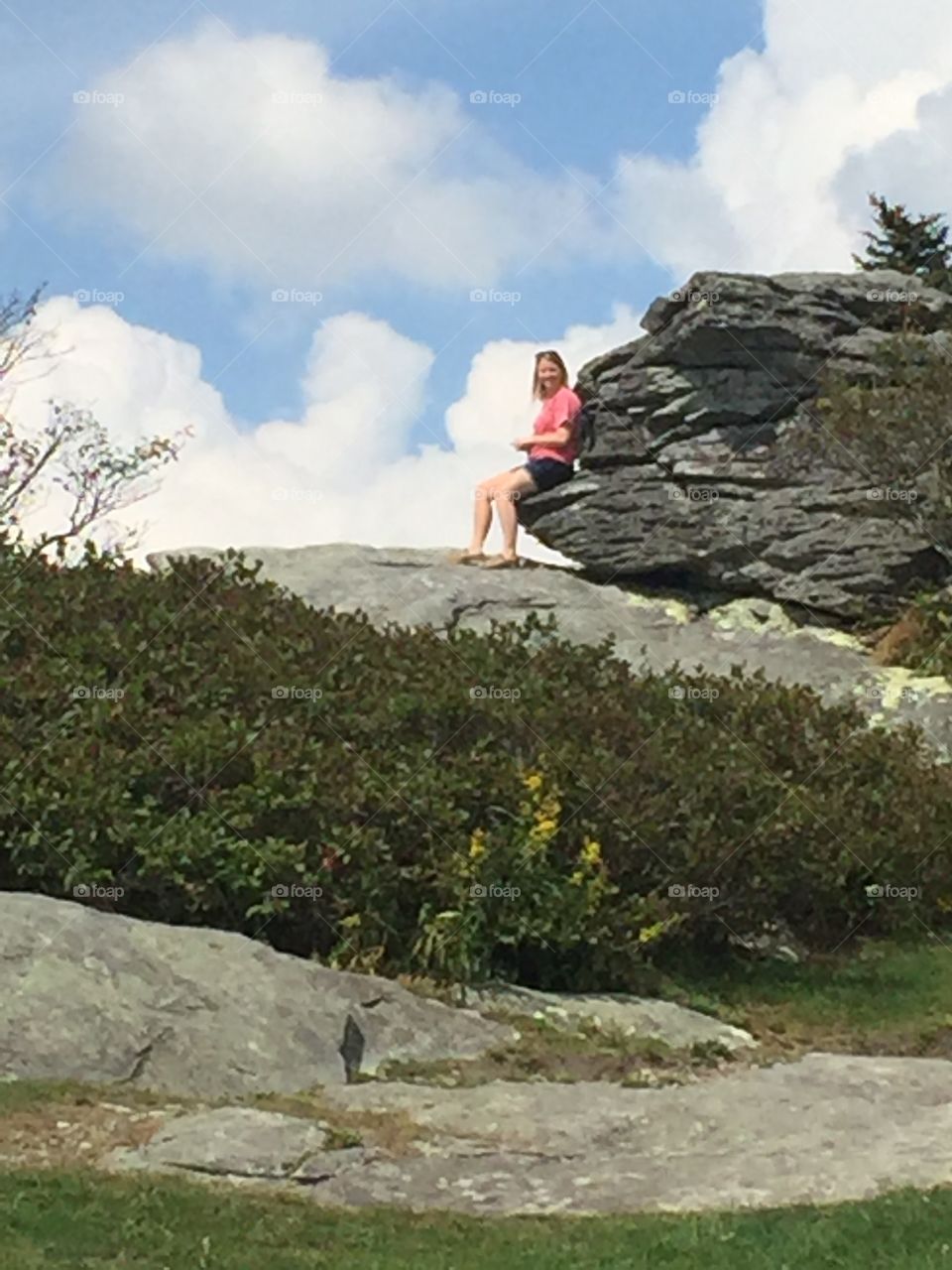 Pondering on the rock