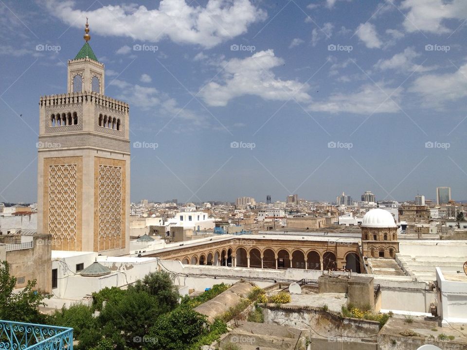 city view mosque tunisia by roitto
