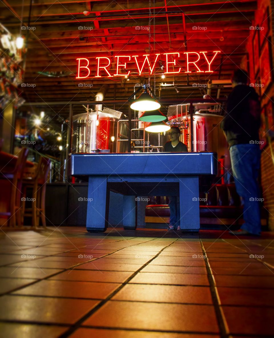 The Brewhouse glow . Wonderful and beautiful bar and brewery in Norman Ok
