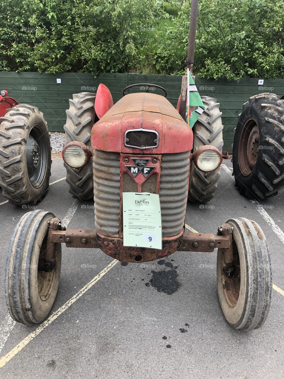 A Massey Ferguson tractor that was built in 1960, on show at the Devon County Show 2019.