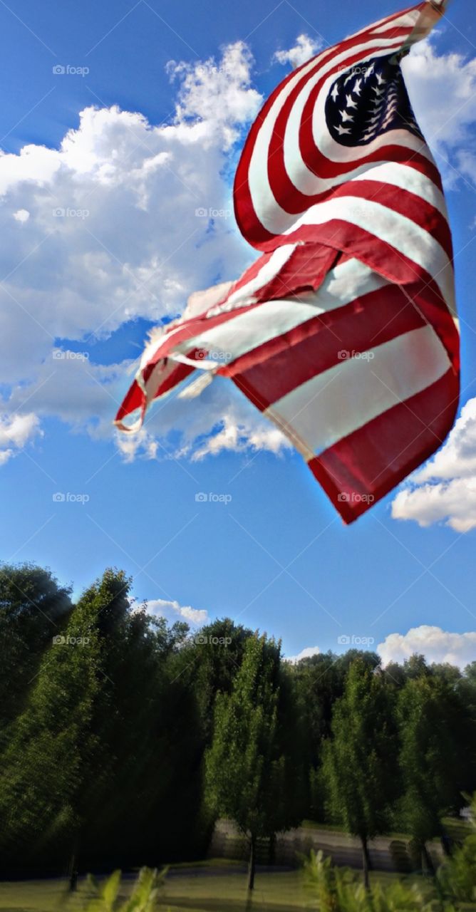 No Person, Sky, Flag, Outdoors, Freedom