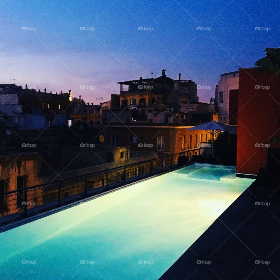 Barcelona rooftop pool