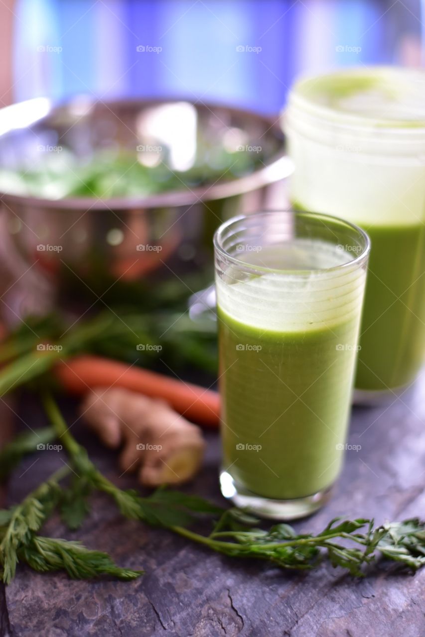 Need your daily serving of Fresh vegetables in a hurry? Veggie smoothies.