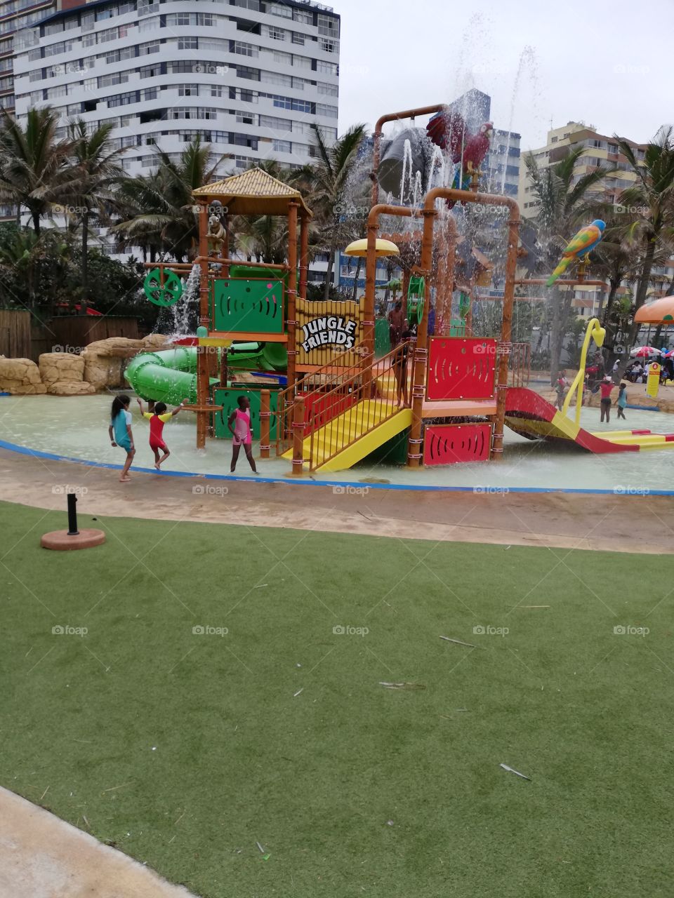 Kids play area in Shark Marine in Durban South Africa.