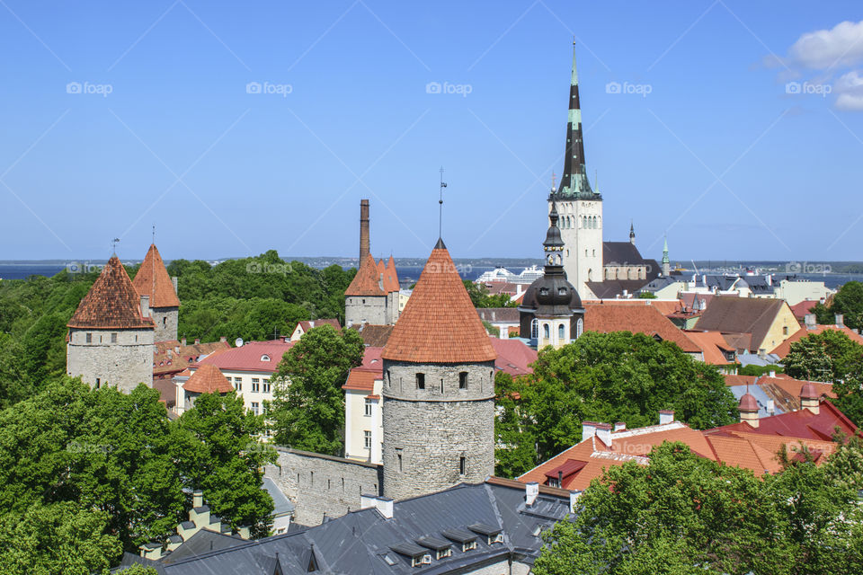 Panorama of Tallinn old town