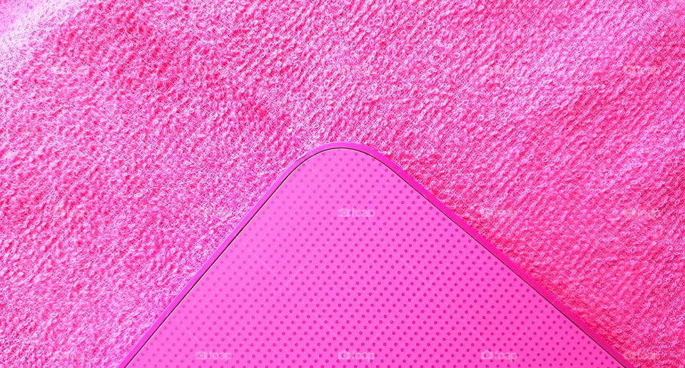 Close-up of pink carpet