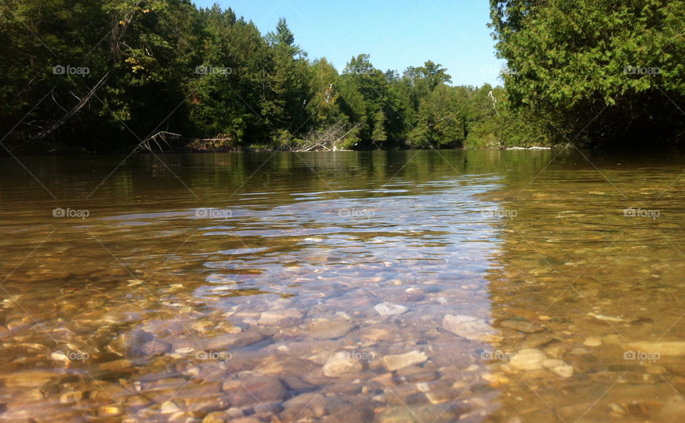 forest river rocks ripple by serenitykennedy