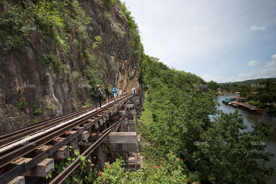 Railway in Kanchanaburi Thailand 