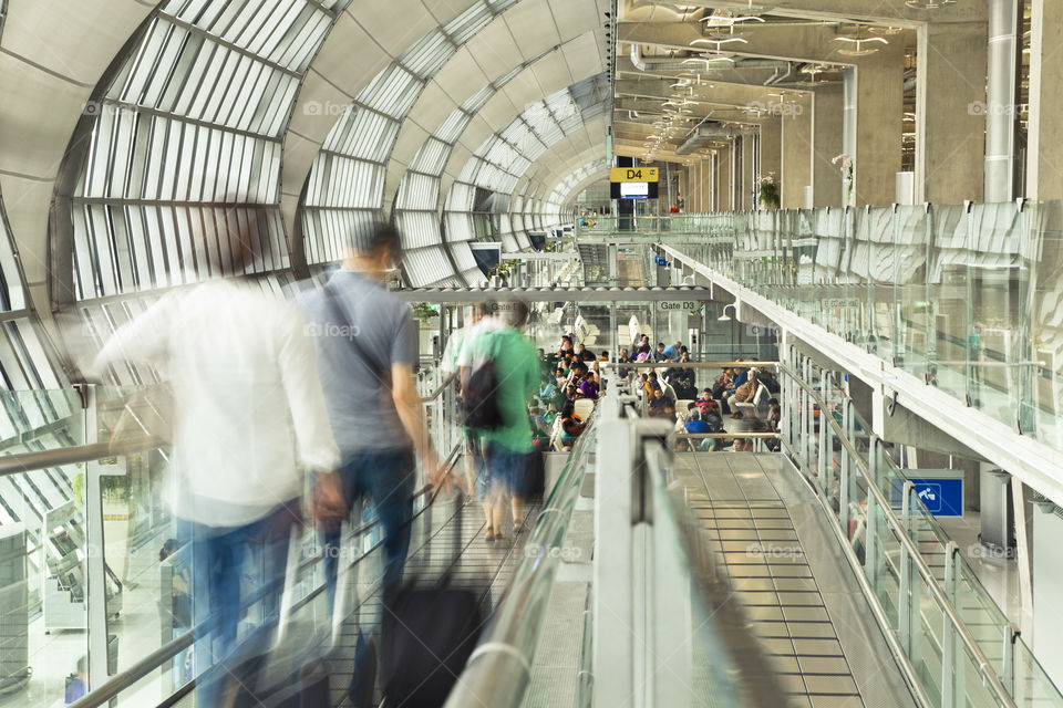 travelers  at airport