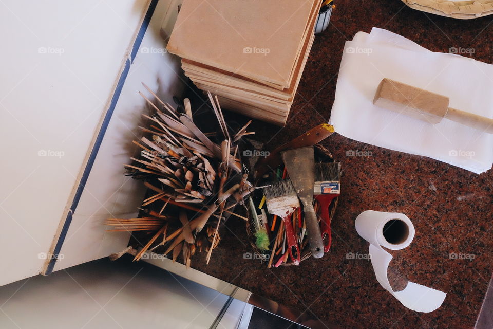 Wood, Paper, No Person, Indoors, Table