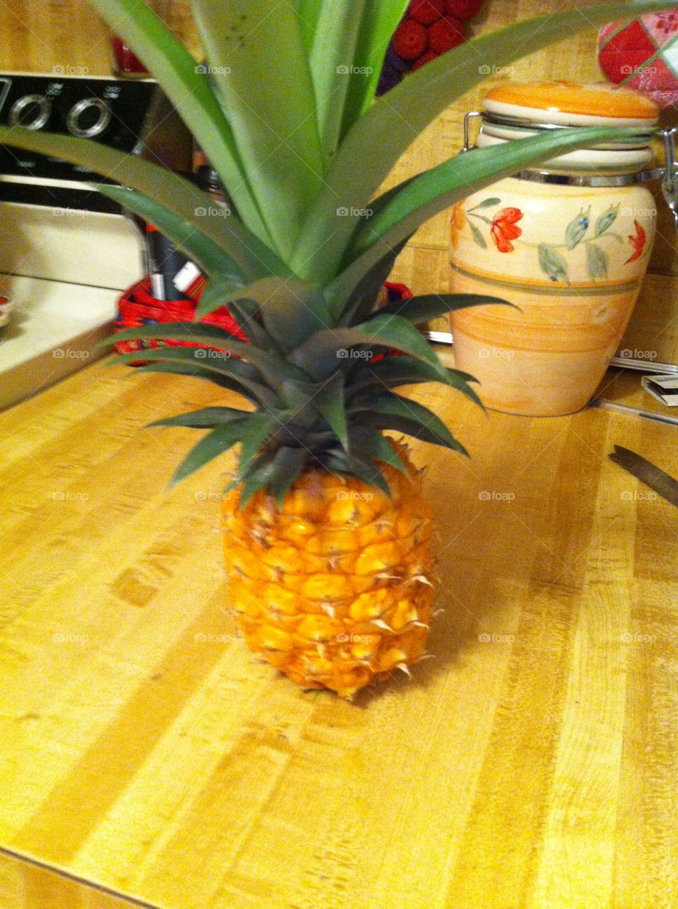 Home grown pineapple