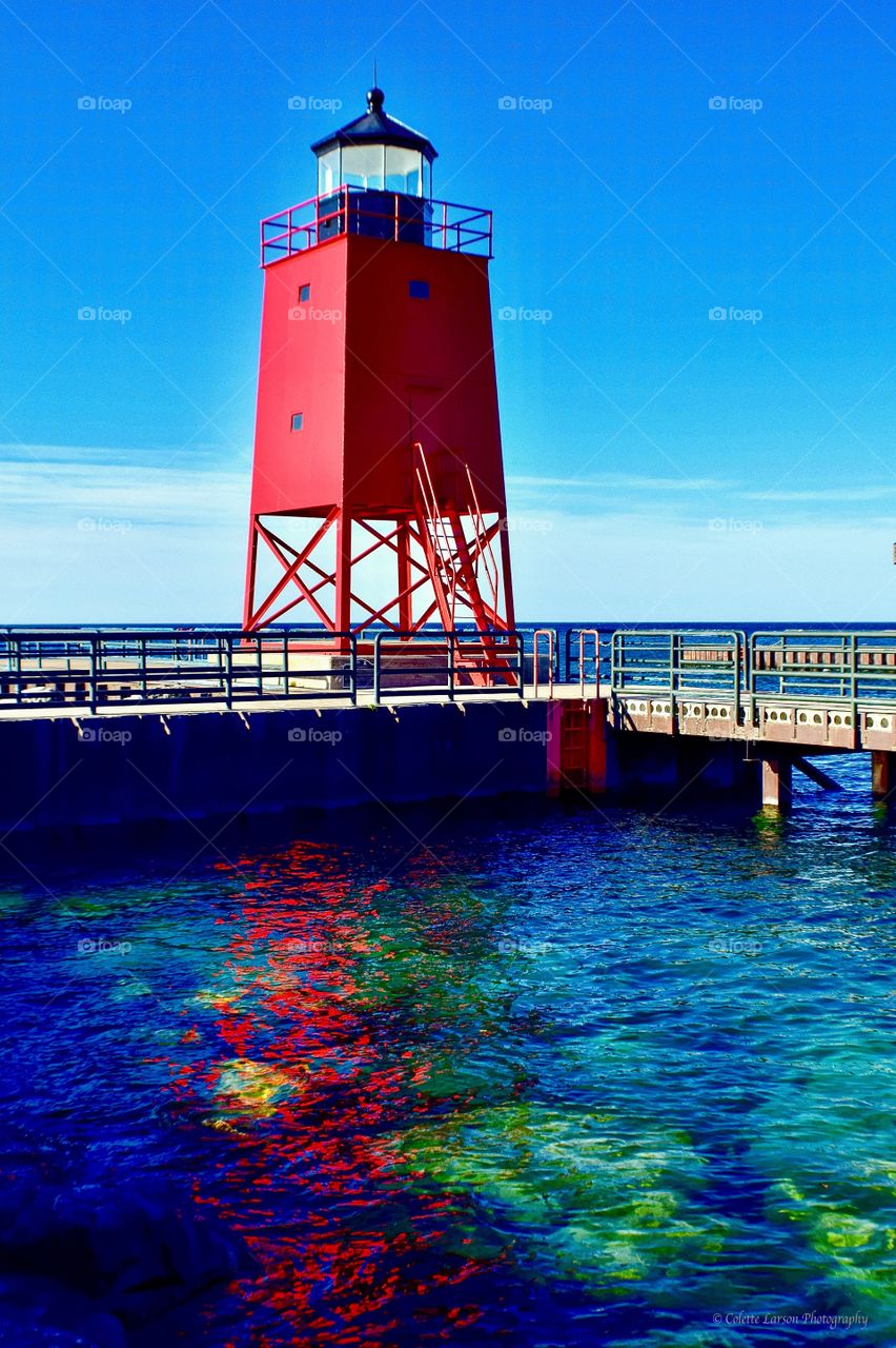 “Charlevoix Lighthouse Reflections”