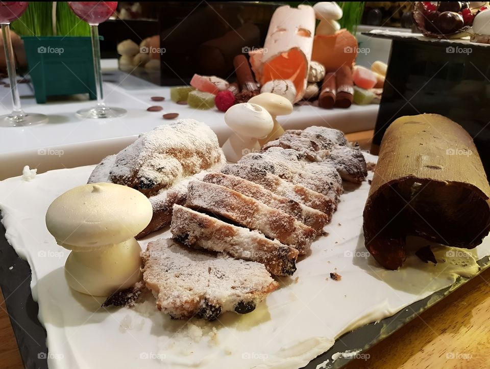 bread and cream mushrooms