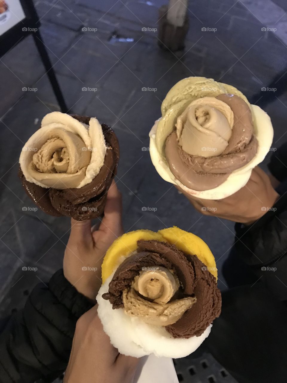Flower ice cream