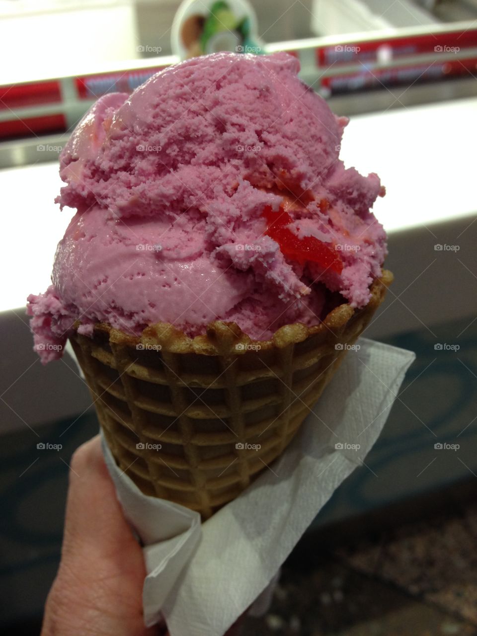 Cherry ice cream