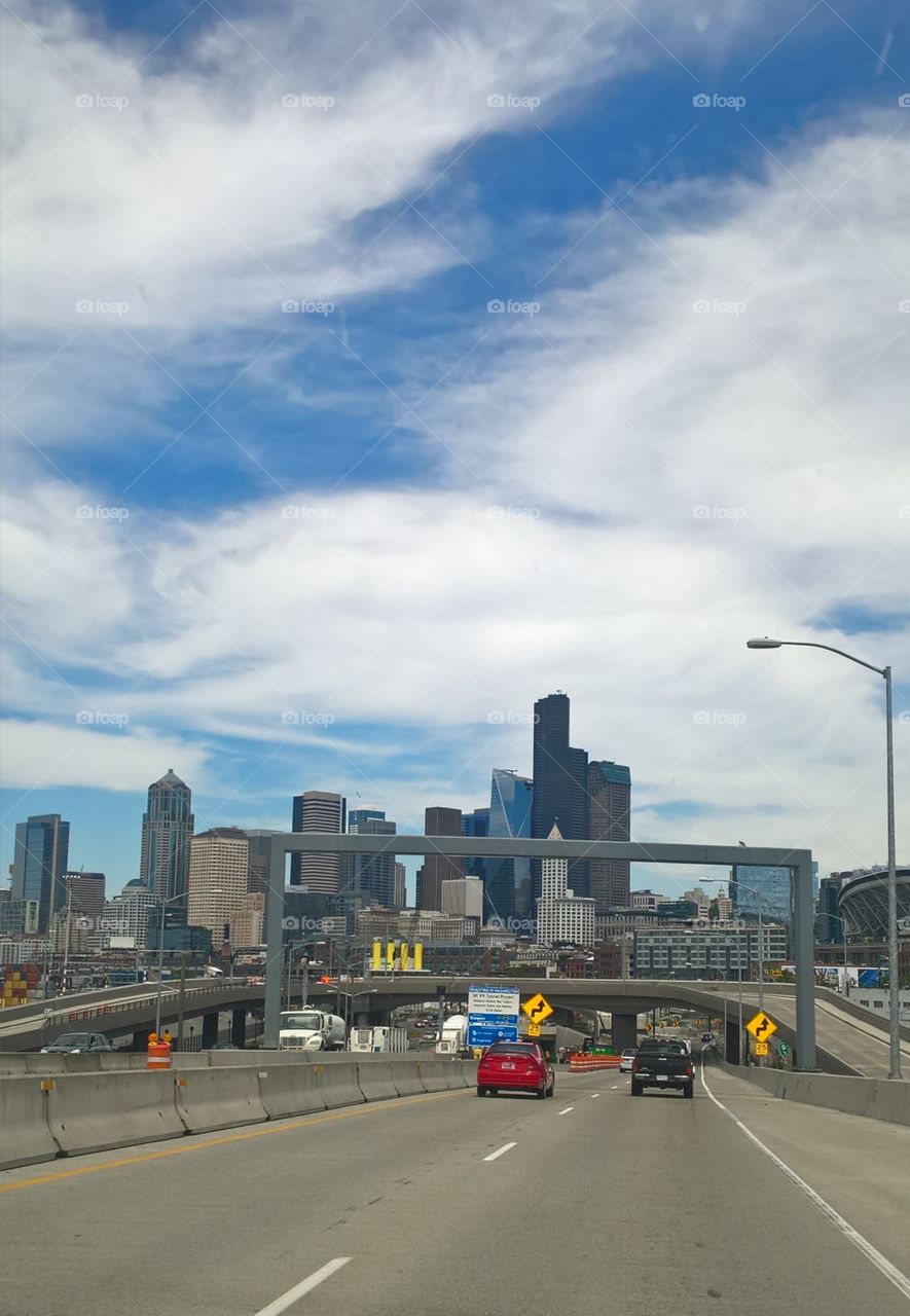 road to Seattle center