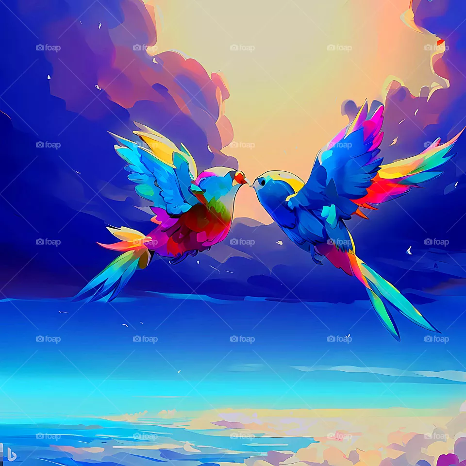 Two Birds make love