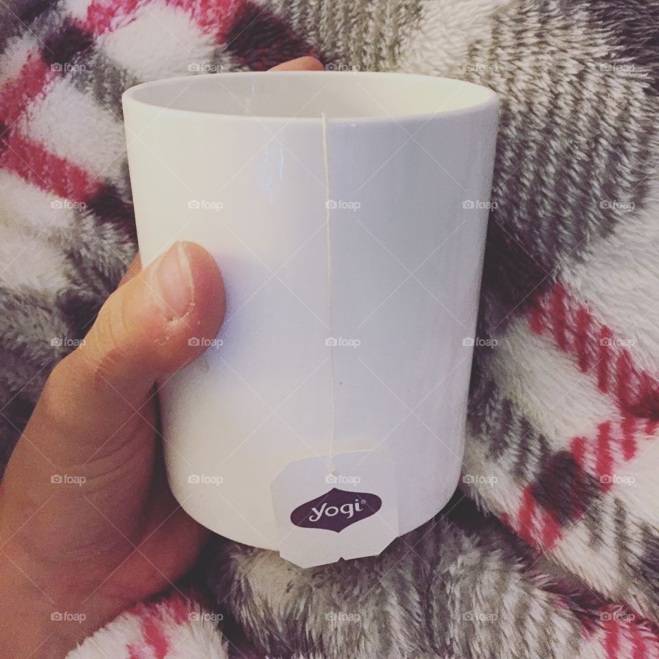 Yogi tea in a mug