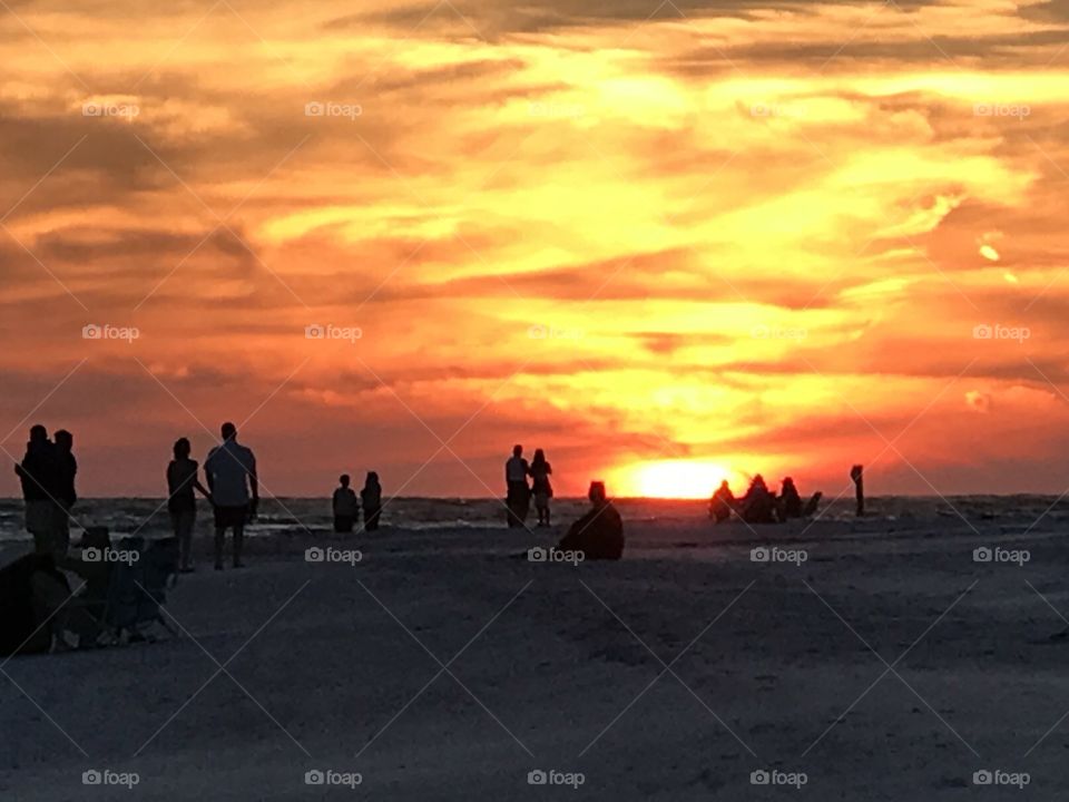 Gathering at Sunset