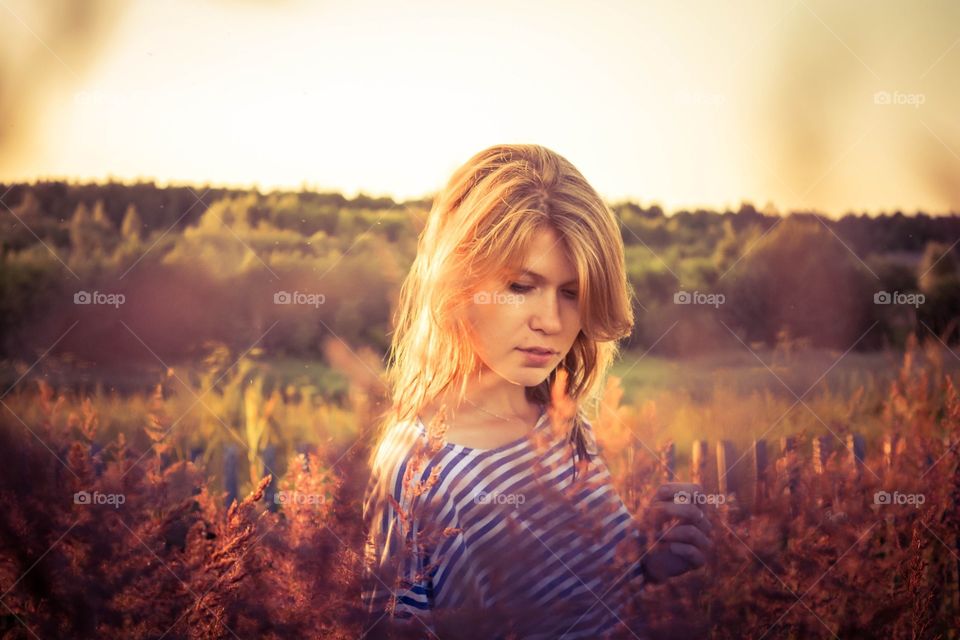 Girl in field 