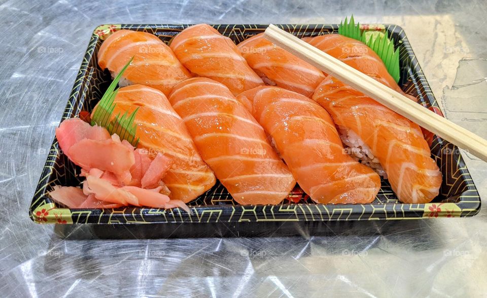 salmon sushi