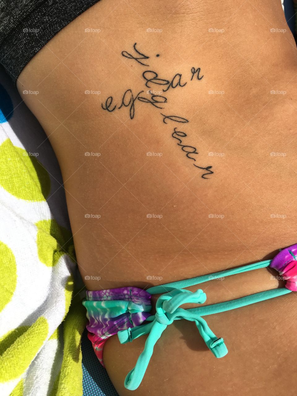 Swimsuit tattoo