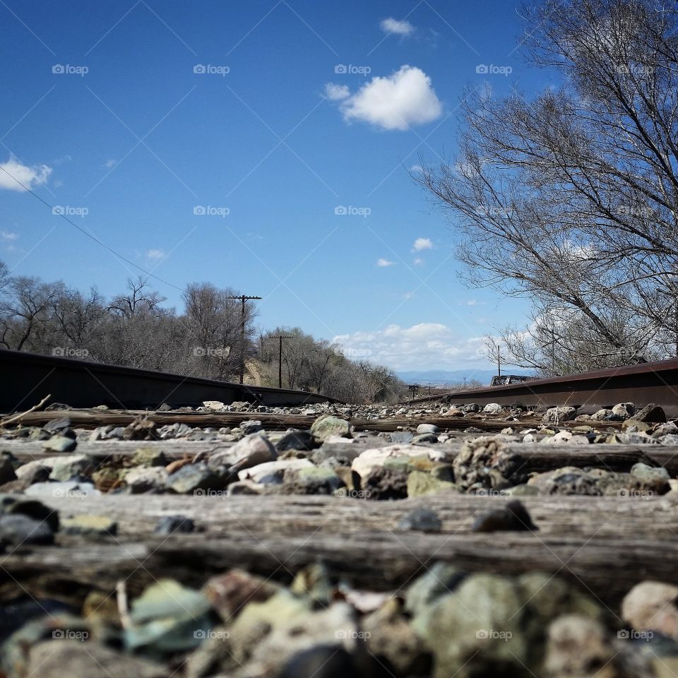 train track perspective