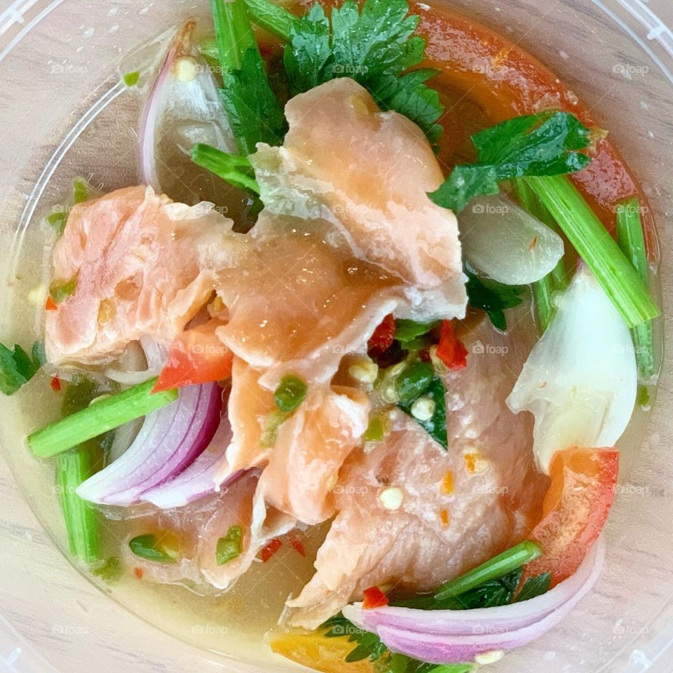 Thai salad snacks great for pairing with beer