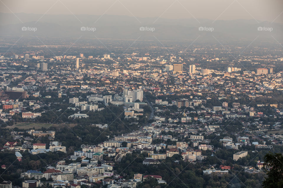 Chiang Mai city in the evening 