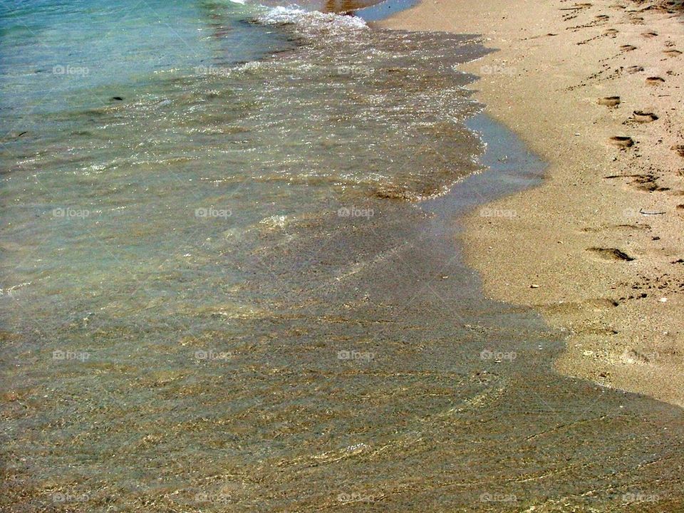 Sand meets sea
