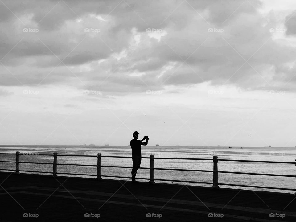 Man on the pier