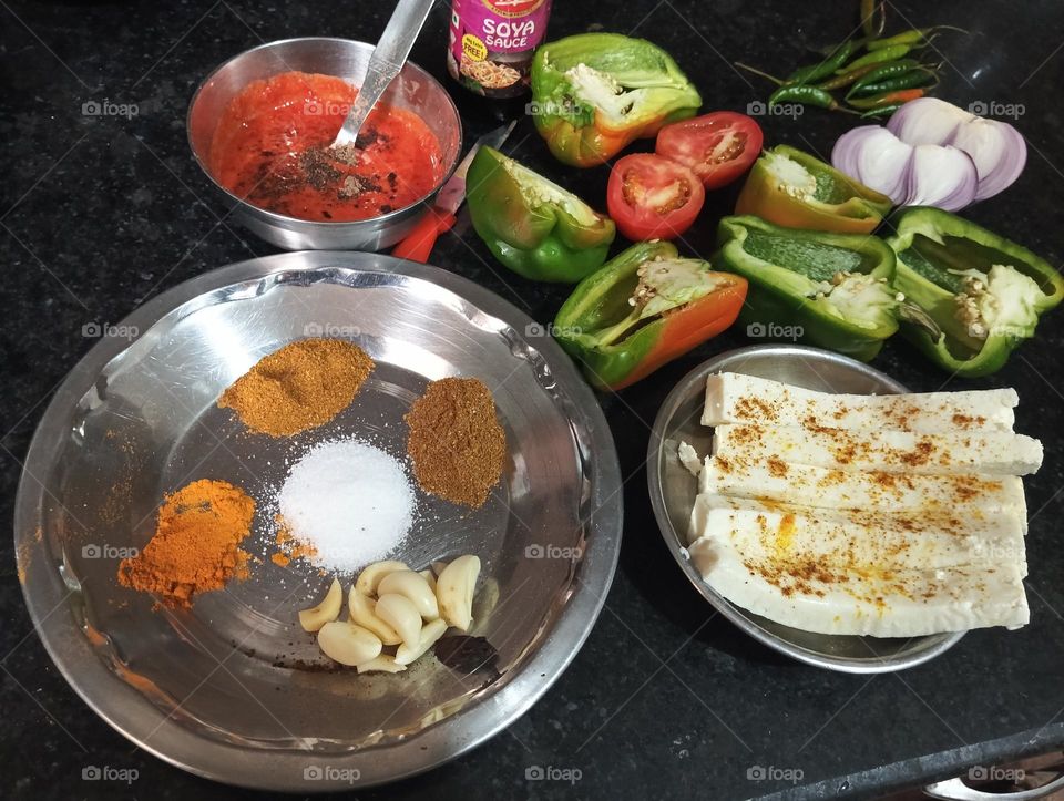preparation for vegetable
