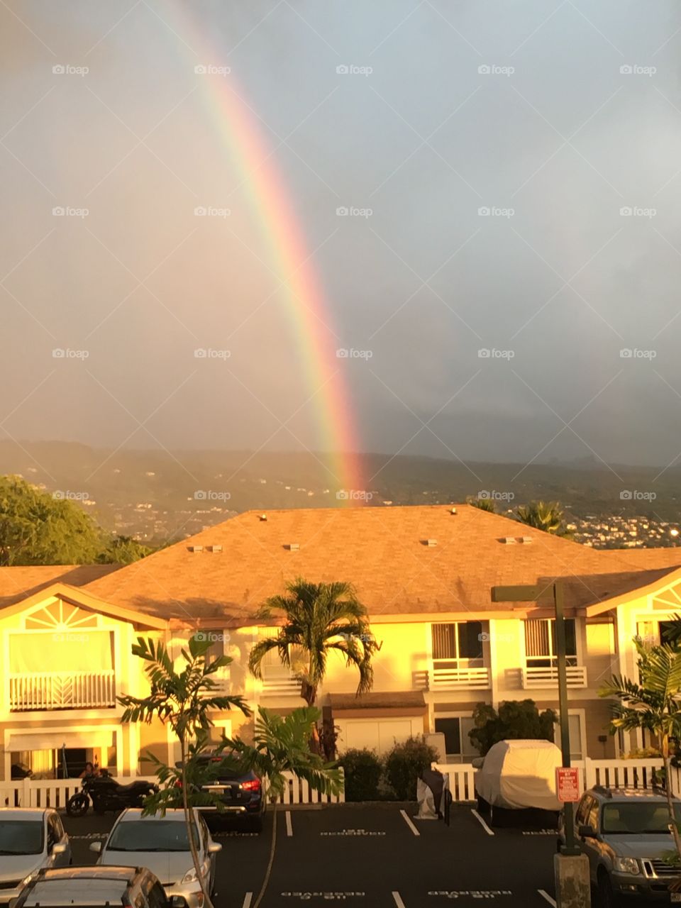 The treasure at the end of the rainbow - a townhouse along Alii Drive in Kailua Kona, HI.