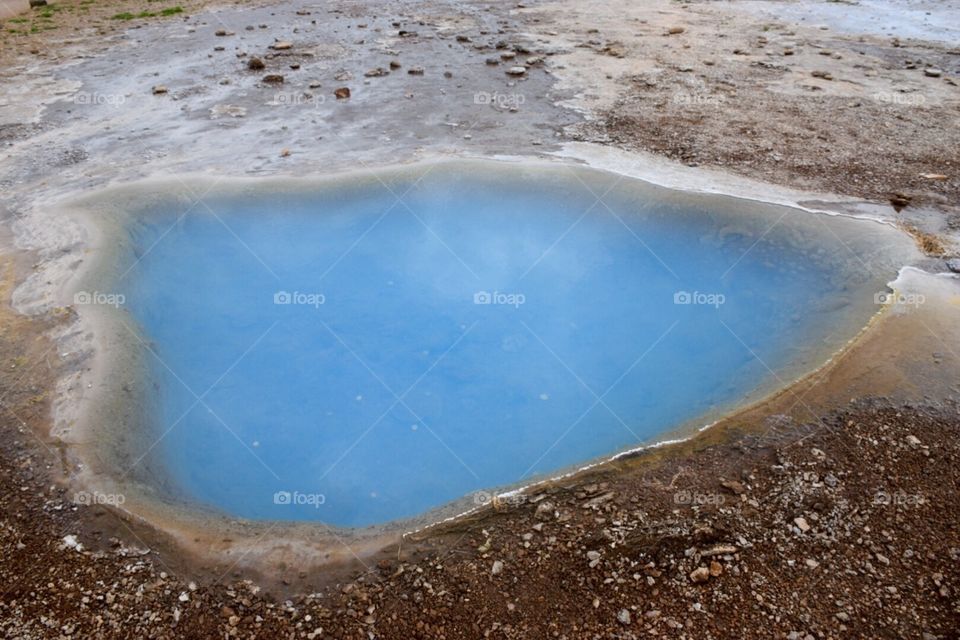 Geothermal pool in Iceland 